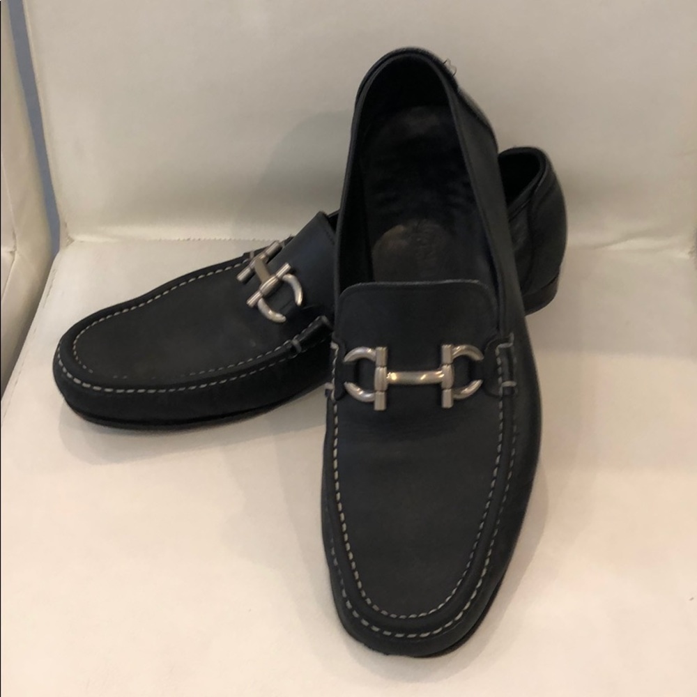 Ferragamo Mens Black Loafer